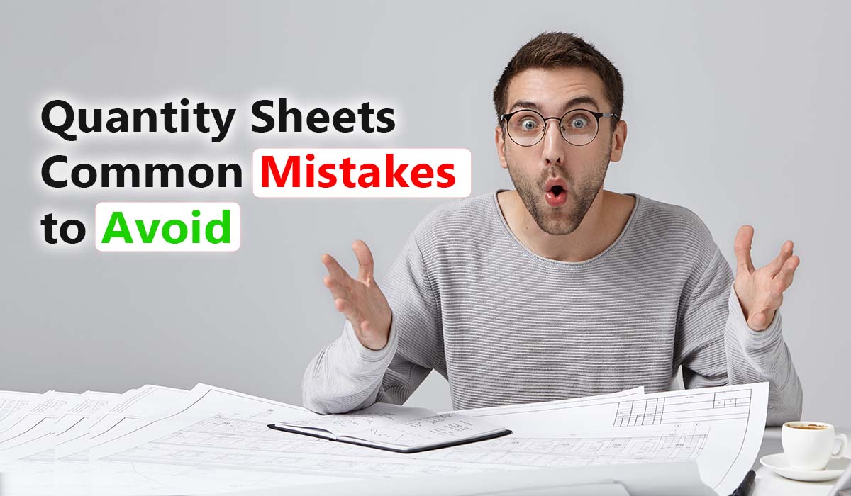 quantity sheets mistakes