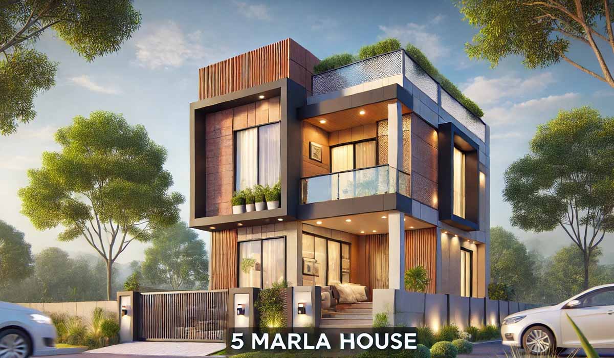 5 Marla house elevation design in Pakistan